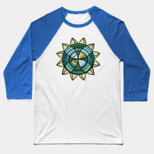 Ukrainian sunflower. Graphic arts. Abstract art Baseball T-Shirt